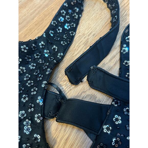 Mac Duggal 68166 Cutout Waist Criss Cross Back Dress Black size 0 - Picture 9 of 10